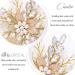Casdre Pearl Bride Wedding Hair Comb - Crystal Rhinestone Bridal Hair Accessory for Women & Girls (Gold) - Buy Online on GoSupps.com