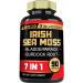 7in1 Irish Sea Moss Capsules 6750 Mg with Organic Bladderwrack & Burdock Root Turmeric Apple Cider Vinegar - Raw Seamos Pills for Hair Skin Thyroid Healths - 90 Caps for 3-Month Supply 90 Count (Pack of 1)