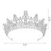Sweetv Princess Tiara for Women - Silver Crystal Bridal Crown for Wedding, Quinceanera, Prom & Birthday Party - Buy Online on GoSupps.com