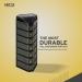 MEDCA Moisture Proof Weekly Pill Organizer - BPA Free Stackable Box for Pills & Vitamins - 3 Daily Compartments - Black - Buy Online on GoSupps.com