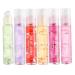 Lip Gloss Lip Oil Set 6-Piece Moisturizing Nourishing Fruit Lip Gloss Non-Sticky Transparent Lip Gloss Set Long-Lasting Moisturizing Lip Gloss for Dry and Chapped Lips