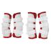 Horses Flying boots - Fly Horse Boots Perfect For Horse Capitations and Maximum Horses Fly Protection 4 Set COB White/Opulent Garden