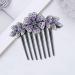 Crystal Bride Wedding Hair Comb - Purple Rhinestone Side Combs - Buy Online on GoSupps.com