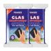 Rakso glass intensive cleaner-2 disc cleaner 2x1 pieces made of stainless steel wool scratch-free glass cleaner & tile cleaner for wall/floor cleaner 2 pieces