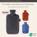 Fashy Hot Water Bottle with Fleece Cover 2.0L - Comfort & Warmth for Every Home | International Shipping - Buy Online on GoSupps.com