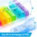 ZIKEE 3 Times a Day Pill Organizer - Compact 7 Day Pill Box for Vitamins, Fish Oils & Medications - Buy Online on GoSupps.com
