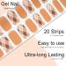 Foyute Semi Cured Gel Nail Strips 20 Pcs Soft Self-Adhesive Gel Nail Polish Wraps Sticker for Salon-Quality Manicure Set Long Lasting Easy to Apply & Remove Nail File & Wooden Stick (Yellow) - Buy Online on GoSupps.com