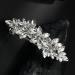 Crystal Hair Clips Diamante Wedding Hair Accessories Elegant Rhinestone Barrette Silver Flower Hair Pins for Bridal Bridesmaid Girls Jewelry Hair Decorations Wedding Party Gift