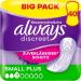 Always Discreet Incontinence Pads For Women Small Plus 40 Pack All-round protection Incredible discretion
