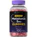 Carlyle Melatonin 5mg Gummies | 100 Count | Berry Flavor | 100% Drug Free | Non-GMO Gluten Free Supplement