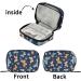 Buy Pfrewn 7 Day Pill Organizer - Colorful Butterflies & Flowers Travel Vitamin Case | Portable Weekly Medicine Pouch - Buy Online on GoSupps.com