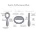 ezpz Oral Development Tools 3 Pack in Gray - Non-Slip Loop Smile and Stick 100% Silicone - Encourages Speech Sound - Sensory Bumps - Dishwasher Safe - Ages 3 Months - Buy Online on GoSupps.com