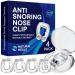 Anti Snoring Devices - Silicone Magnetic Anti Snoring Nose Clip, Snoring Solution - Comfortable and Effective to Stop Snoring 4 Pcs