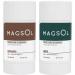 MAGSOL Natural Deodorant for Men & Women - Mens Deodorant with Magnesium - Perfect for Ultra Sensitive Skin Aluminum Free Deodorant for Women Baking Soda Free (2 Pack Bundle: Sandalwood & Hunter)