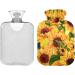 Watercolor Sunflower Heat Bottles | 2L Warming Bags for Pain Relief - Neck & Shoulder Comfort - Buy Online on GoSupps.com
