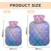 Colorful Mermaid Scales Hot Water Bottle - 2L Cover for Pain Relief & Sports Injuries - Buy Online on GoSupps.com