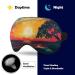 Light-Blocking Retro Beach Sunset Sleep Mask - Comfortable & Soft Eye Cover for Men & Women with Adjustable Strap | Ocean Waves Summer Design - Buy Online on GoSupps.com