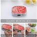 Tribal Pattern Pill Box - White & Red 2 Compartment Medicine Organizer | Portable Decorative Metal Case for Pocket & Purse - Buy Online on GoSupps.com