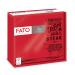FATO-one-way paper napkins softness and gentleness pack with 40 napkins size 38x38 folded in 4 2-layer steak house decor 100% pure cellulose paper FSC certified