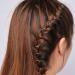 YHEAKNE Boho Tribal Circle Hair Ring Set | Gold Braid Rings & Dreadlock Decorations for Women & Girls - Buy Online on GoSupps.com