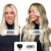 Doores Real Hair Extensions Clip - Ash Blonde Highlights Platinum Blonde 16 Inch 150g Remy Human Hair 9 Pieces - Natural Clip-In Hair Extensions - Buy Online on GoSupps.com