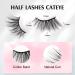 Parrarri Cat Eye Lashes - 10 Pairs Fluffy 3D Fake Eyelashes | H-18 Artificial Eyelash Collection for Stunning Looks - Buy Online on GoSupps.com
