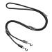 Leitengr n dog leash derby |2m length robust nylon flexibly adjustable for medium -sized to large dogs |Classic black Dark Dove 2 m x 1.1 cm