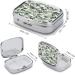 White Camouflage Pill Box - Decorative 2 Compartment Medicine Organizer | Portable Pill Case for Pocket & Purse | International Shipping - Buy Online on GoSupps.com