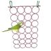 Bird Mirror Bird Swing, Parrot Cage Toys,Swing Hanging Play with Mirror for Greys Parakeet Cockatoo Cockatiel Conure Lovebirds Canaries Little Macaw African Parrot Bird perch