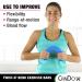 CanDo Twist-n-Bend Hand Exerciser - Finger Strengthener & Flexible Training Stick Blue (Strong) - Buy Online on GoSupps.com