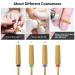 MelodySusie Super Long Tapered Carbide Tungsten Nail Drill Bits - Fine Gold Series Bit-X for Manicure Pedicure Gel Polishing - Buy Online on GoSupps.com