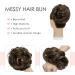 MY-LADY Messy Hair Bun Extension Scrunchie | Updo Wavy Curly Ponytail | Thick Hair Piece Chignon Hairpiece 55g - Golden Brown - Buy Online on GoSupps.com