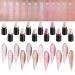 BINGBRUSH 12 Colors Glitter Gradient Eyeshadow Stick Set - Waterproof Shimmer Pink Eye Makeup for Smoky Looks | International Shipping Available - Buy Online on GoSupps.com