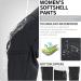 Womens Waterproof Soft Shell Fleece Lined Snow Pants | XS Black | Ideal for Skiing, Hiking & Winter Outdoor Activities - Buy Online on GoSupps.com