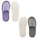 Frcctre 16 Pairs Disposable Cotton Linen Spa Slippers for Women and Men - Non-Slip Open Toe Slippers for Travel, Hotel, Home - Gray/Purple - Buy Online on GoSupps.com