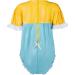 KLANNIZEROE Two Tone Waterproof PVC Top - Unique One Piece Blue - Size 3XL - Shop Now for International Shipping! - Buy Online on GoSupps.com