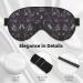 Purple Black Goth Spooky Eye Mask - Soft Elastic & Adjustable Nighttime Comfort for Men & Women - Buy Online on GoSupps.com