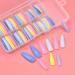 100 Pcs Acrylic Nail Tips - Professional False Nails for Nail Studios & Women | Pure Color Long Artificial Fingernails - Buy Online on GoSupps.com