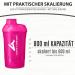 Buy Pink Deluxe 800ml Women Protein Shaker - Leak-Proof BPA-Free Sieve & Scale - Perfect for Gym & Fitness | Amity Union - Buy Online on GoSupps.com