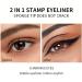 Waterproof Eyeliner Dual Head Smudge-Proof Makeup Tool for Eyes Eyeliner Stamp Tool for Stage Performance Dating Shopping Outgoing Pochy - Buy Online on GoSupps.com