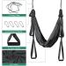 Leogreen Aerial Yoga Hammock - Heavy Duty Nylon Swing with 6 Handles Supports Up to 300kg Dark Gray - Buy Online on GoSupps.com