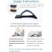 Blue Lumbar Support Back Massager Stretcher for Spine Pain Relief - Buy Online on GoSupps.com