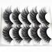 RN BEAUTY 3D False Eyelashes Set - Handmade, Ultra Light, Reusable | Synthetic Fibers & Mink Hair | Soft, Fluffy, Long Wispies for Volume | Makeup Eye Lash Extension - 5 Pairs (3D-C) - Buy Online on GoSupps.com