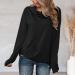 Women's Long Sleeve Turtleneck Sweatshirt Multipack - Black, Large | Casual Relaxed Fit Pullover Top - Buy Online on GoSupps.com