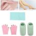 Qukaim Moisturizing Gel Socks Set Touch Screen Spa Moisturizing Gloves Socks Set Reusable Repair Treatment Exfoliating SPA Neck Wrap Mask - Buy Online on GoSupps.com