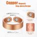 Jeracol 99.99% Soild Copper Magnetic Bracelets and Ring for Men 3X Ultra Strength Magnets(3500 Gauss) Wristband Brazaletes Anniversary Adjustable Size&Jewelry Gift Box Copper-ring - Buy Online on GoSupps.com