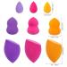 9-Piece Latex-Free Makeup Blender Sponges Set | Washable Beauty Tools for Foundation Powder & Cream - 3 Sizes - Buy Online on GoSupps.com