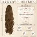 BARSDAR 26 Inch Wavy Ponytail Extension Drawstring - Chestnut & Chocolate Brown Synthetic Hairpiece for Women - Daily & Party Wear (Pack of 1) - Buy Online on GoSupps.com
