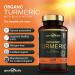 Organic Turmeric Supplement with Black Pepper - High Strength 700mg - Fast-Absorbed Antioxidant - 120 Vegan Capsules - Made in Britain - Buy Online on GoSupps.com