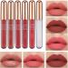 Rouge L vres Matte | Cosm tiques Glac s 12 Couleurs | Rouge L vres en Pot Non Collant - Pour Shopping R paration Femmes Fille Voyage D placement Professionnel Sc ne Rendez-vous et Tube dor  - Buy Online on GoSupps.com
